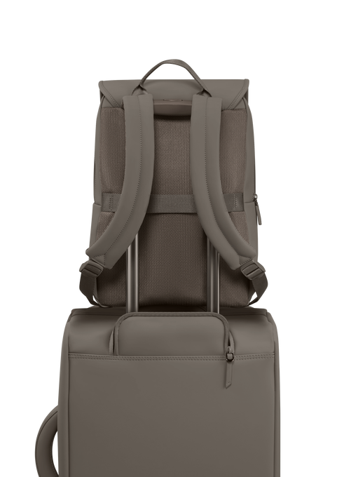 Lipault Lost In Berlin Square Backpack 2.0  Ash Stone