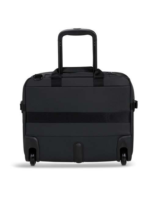 Lipault Lost In Berlin Rolling Tote  Black Lipault Lost In Berlin Rolling Tote  Black